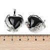 Natural Obsidian Pendants G-Q025-01P-06-2