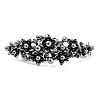 Flower Alloy Rhinestone Hair Barrettes PHAR-S604-01AS-01-1