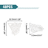 40Pcs 201 Stainless Steel Filigree Pendants STAS-UN0042-12-3