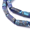 Assembled Synthetic Gold Line Turquoise and Natural Lapis Lazuli Beads Strands G-D0006-B01-3
