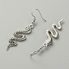 Alloy Snake Long Dangle Earrings for Women EJEW-WH0018-22-2