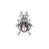 Beetle Alloy Rhinestone Brooches PW-WG9F125-03-2