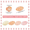40Pcs 4 Colors Dyed Synthetic Coral & Resin Beads SHEL-SP0001-07B-2