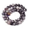 Natural Lepidolite Beads Strands G-G284-A02-8mm-4