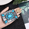 Bohemia Synthetic Turquoise Belt Buckle for Men FIND-WH0156-44-4