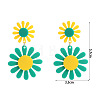 Bohemian Acrylic Dangle Stud Earrings WG25006-01-1
