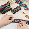 14M 4 Styles Ethnic Style Embroidery Polyester Ribbons OCOR-FG0001-46-3