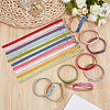 20Pcs 10 Colors PU Leather Watch Bands AJEW-CY0002-89-4