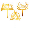 3Pcs 3 Styles Acrylic Cake Toppers FIND-TA0010-38B-1