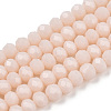 Opaque Solid Color Glass Beads Strands X-EGLA-A034-P3mm-D17-1