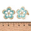 304 Stainless Steel Enamel Stud Earrings SA-CBA0141-02G-5