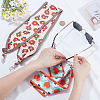 2Sets 2 Colors Polyester Ribbon Eyeglasses Chains AJEW-SP0006-03-3