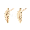 Brass Stud Earrings EJEW-L278-08G-4
