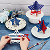  5 Sets 5 Style Independence Day Wood Display Decorations DJEW-NB0001-29-3