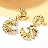 304 Stainless Steel Dangle Stud Earrings EJEW-H159-02G-3