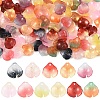 110Pcs 11 Colors Transparent Glass Petal Pendants GLAA-YW0005-86-1