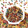 Picasso Baking Paint Glass Seed Beads SEED-N007-38A-02-2