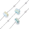 Handmade Cube Lampwork & Seed Bead Chains CHS-T006-10P-1