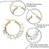 Unicraftale 304 Stainless Steel Hoop Earrings EJEW-UN0001-08G-6