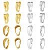 16Pcs 4 Colors 925 Sterling Silver Snap on Bails STER-PH0001-39-1