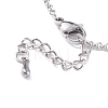 304 Stainless Steel Round Ball Pendant Necklace with Rolo Chains for Men Women NJEW-JN03845-02-6