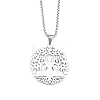 201 Stainless Steel Pendant Necklaces for Man NJEW-Q336-04D-P-1