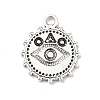 Tibetan Style Alloy Pendant Rhinestone Settings PALLOY-M198-22AS-2