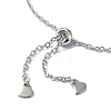 Tarnish Resistant Adjustable 304 Stainless Steel Macrame Pouch Bracelet Making for Stone Holder AJEW-JB01191-02-5