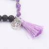 Tassel Charm Bracelets BJEW-P186-F08-2