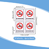 PVC Self-Adhesive No-smoking Warning Stickers STIC-WH0003-017C-2