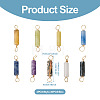 Fashewelry 36Pcs 9 Styles Natural Gemstone Connector Charms FIND-FW0001-34-14