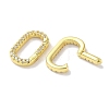Rack Plated Brass Micro Pave Cubic Zirconia Clasps X-KK-Z039-06B-G-2