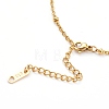 304 Stainless Steel Satellite Chain Anklets AJEW-AN00393-3