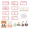 Fashewelry DIY Earring Making Finding Kit DIY-FW0001-19-12