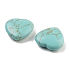Heart  Synthetic Turquoise  Worry Stone G-C134-06A-01-2
