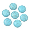 Craft Findings Dyed Synthetic Turquoise Flat Back Dome Cabochons X-TURQ-S266-20mm-01-4