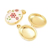 Brass Locket Pendants KK-D232-04G-01-2
