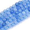 Dyed Natural White Jade Beads Strands G-T139-4mm-60-16-4