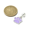 Platinum Tone Alloy Enamel European Dangle Charms PALLOY-JF03232-2
