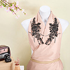 Flower Resin Rhinestone Decorative Corsages for Clothing Accessories PATC-WH0021-064B-4