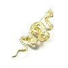 Snake Aolly Rhinestone Brooches JEWB-V008-01LG-02-3