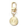 Smiling Face Enamel Pendant Decorations KEYC-WH0036-08LG-01-2