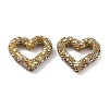 Heart Shape Polymer Clay Rhinestone Beads CLAY-NH0001-09B-06-1