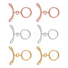 7Pcs Ring Brass Toggle Clasps KK-TADJ0001-21-1