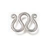 Brass M-Hook Clasps KK-CBA0DF0-14B-P-1