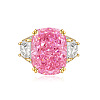 Brass Micro Pave Cubic Zirconia Finger Rings FS-WGEECB6-05-1