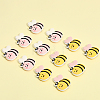12Pcs 2 Colors Silicone Beads SIL-CA0002-41-3