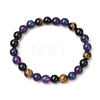 Natural Mixed Gemstone Beaded Stretch Bracelets for Women Men BJEW-JB11550-2