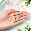 10Pcs 5 Styles Brass Open Jump Rings KK-TA0008-84G-6