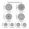 Mandala Carbon Steel Cutting Dies Stencils DIY-WH0309-975-6